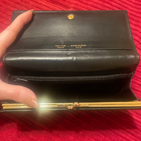 CELINE Blason Triomphe Long Wallet - Picture 9 of 12